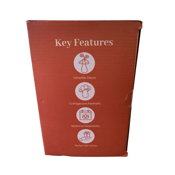 Mushroom Vase - Red Mushroom Flower Vase - Picture 3 of 5